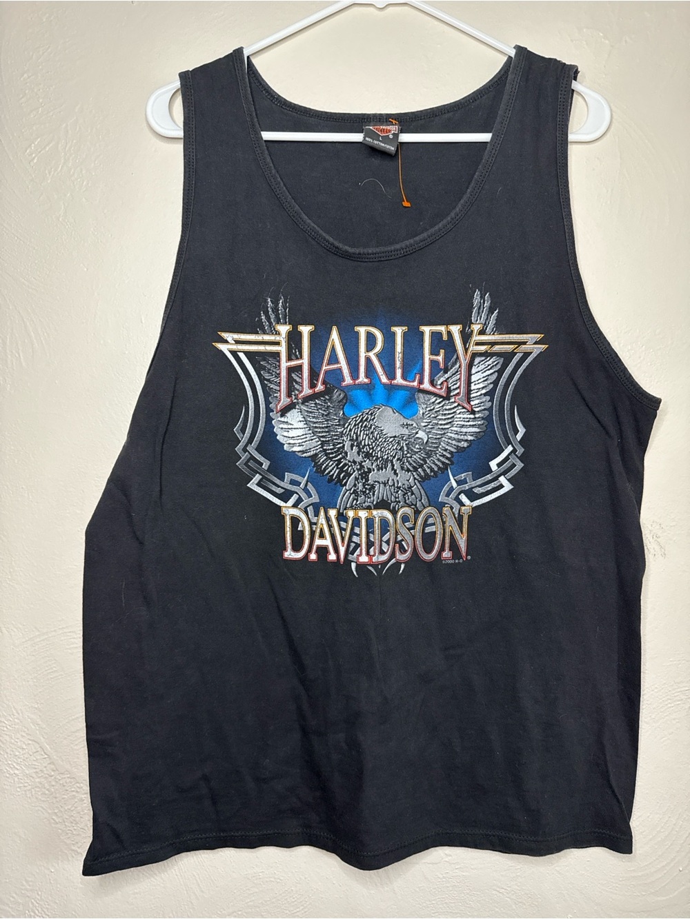 Vintage 2001 Harley Davidson Tank Top Johnson City TN Size L